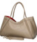 Dámská kožená kabelka do ruky béžová - Delami Vera Pelle Sabel