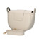 Dámská kožená crossbody kabelka krémová - Delami Vera Pelle Blanca