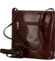 Dámská kožená crossbody kabelka hnědá - Delami Vera Pelle Nemia