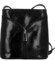 Dámská kožená crossbody kabelka černá - Delami Vera Pelle Orsolya 