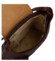 Dámská kožená crossbody kabelka hnědá - Delami Vera Pelle Belisa