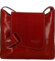 Dámská kožená crossbody kabelka červená - Delami Vera Pelle Belisa