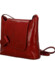 Dámská kožená crossbody kabelka červená - Delami Vera Pelle Belisa