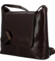 Dámská kožená crossbody kabelka tmavě hnědá - Delami Vera Pelle Belisa