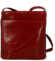 Dámská kožená crossbody kabelka červená - Delami Vera Pelle Ilaria