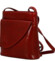 Dámská kožená crossbody kabelka červená - Delami Vera Pelle Ilaria