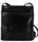 Dámská kožená crossbody kabelka černá - Delami Vera Pelle Ilaria