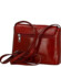Dámská kožená crossbody kabelka červená - Delami Vera Pelle Maryam New