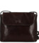Dámská kožená crossbody kabelka tmavě hnědá - Delami Vera Pelle Maryam New