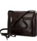 Dámská kožená crossbody kabelka tmavě hnědá - Delami Vera Pelle Maryam New