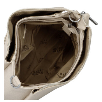 Dámská crossbody kabelka krémová - Coveri Perikla