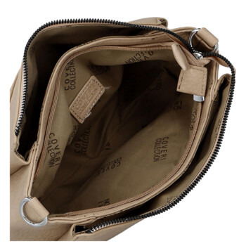 Dámská crossbody kabelka béžová - Coveri Perikla