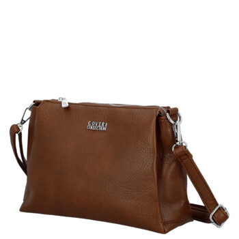 Dámská crossbody kabelka hnědá - Coveri Perikla