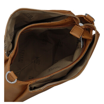 Dámská crossbody kabelka camel - Coveri Perikla