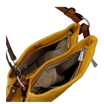 Dámská crossbody kabelka žlutá - Coveri Nelli