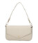 Dámská kožená kabelka na rameno krémová - Delami Vera Pelle Aksely