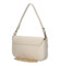Dámská kožená kabelka na rameno krémová - Delami Vera Pelle Aksely