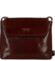 Dámská kožená crossbody kabelka hnědá - Delami Vera Pelle Maryam New