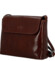 Dámská kožená crossbody kabelka hnědá - Delami Vera Pelle Maryam New