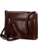 Dámská kožená crossbody kabelka hnědá - Delami Vera Pelle Maryam New