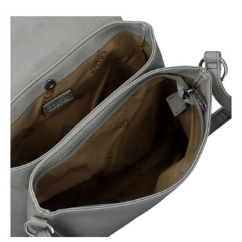 Dámská crossbody kabelka šedá - Coveri Toriana