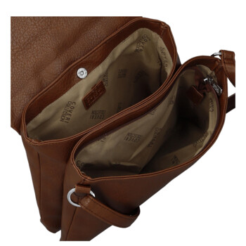 Dámská crossbody kabelka tmavě hnědá - Coveri Toriana