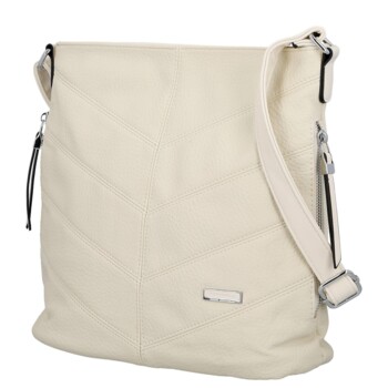Dámská crossbody kabelka krémová - Firenze Semir
