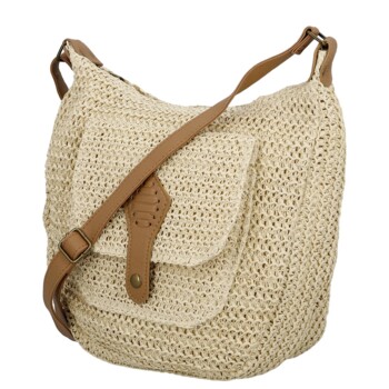 Dámská crossbody kabelka krémová - Firenze Lexia