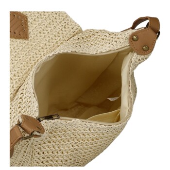 Dámská crossbody kabelka krémová - Firenze Lexia