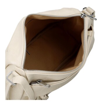 Dámská crossbody kabelka béžová - Firenze Arafia
