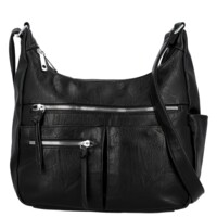 Dámská crossbody kabelka černá - Firenze Kaisa