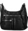 Dámská crossbody kabelka černá - Firenze Kaisa