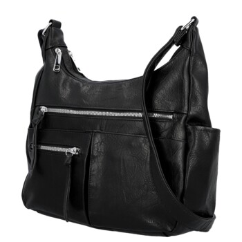 Dámská crossbody kabelka černá - Firenze Kaisa
