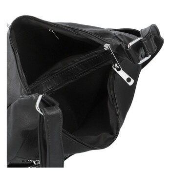 Dámská crossbody kabelka černá - Firenze Kaisa