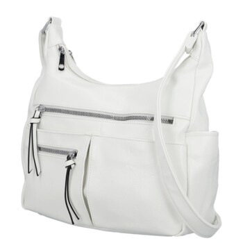 Dámská crossbody kabelka bílá - Firenze Kaisa