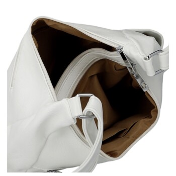 Dámská crossbody kabelka bílá - Firenze Kaisa