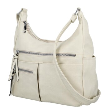 Dámská crossbody kabelka krémová - Firenze Kaisa