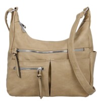 Dámská crossbody kabelka béžová - Firenze Kaisa
