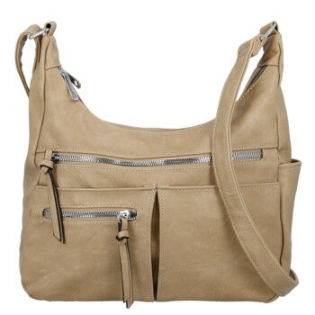 Dámská crossbody kabelka béžová - Firenze Kaisa