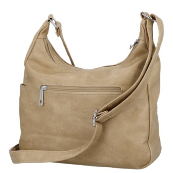 Dámská crossbody kabelka béžová - Firenze Kaisa