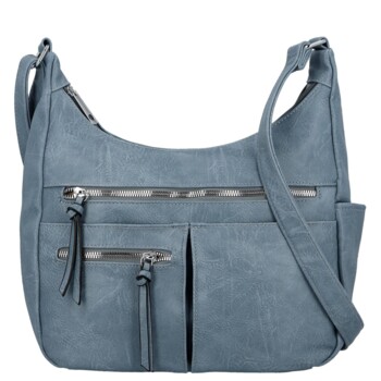 Dámská crossbody kabelka džínově modrá - Firenze Kaisa