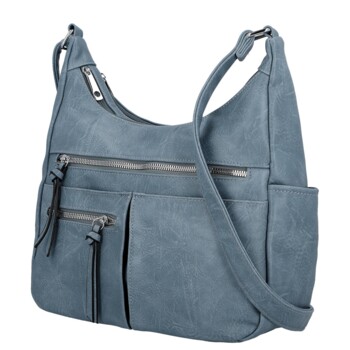 Dámská crossbody kabelka džínově modrá - Firenze Kaisa