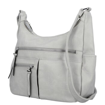 Dámská crossbody kabelka šedá - Firenze Kaisa
