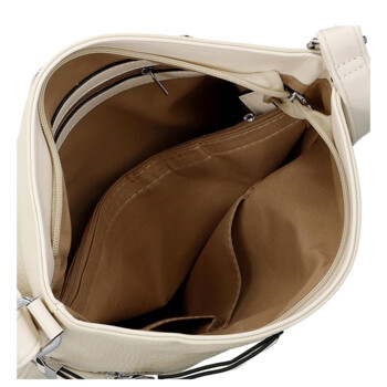 Dámská crossbody kabelka krémová - Firenze Valika