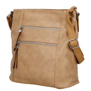 Dámská crossbody kabelka béžová - Firenze Kenza