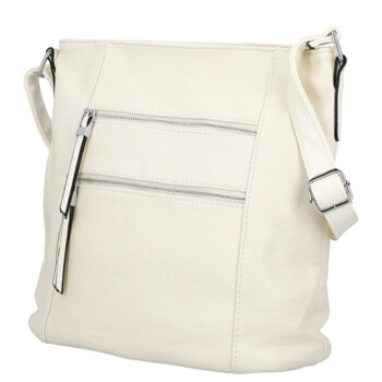 Dámská crossbody kabelka krémová - Firenze Kenza
