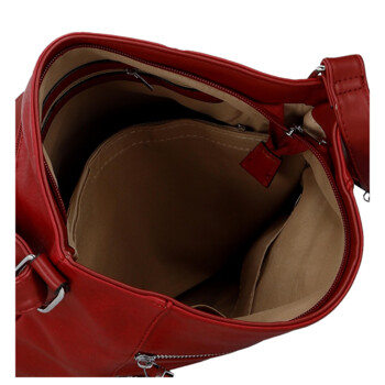 Dámská crossbody kabelka červená - Firenze Kenza