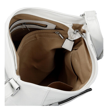 Dámská crossbody kabelka bílá - Firenze Kenza