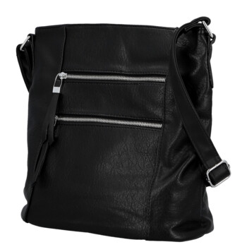 Dámská crossbody kabelka černá - Firenze Kenza