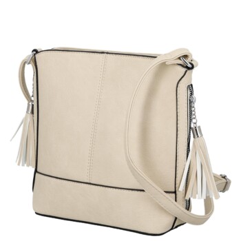 Dámská crossbody kabelka béžová - Firenze Alevin